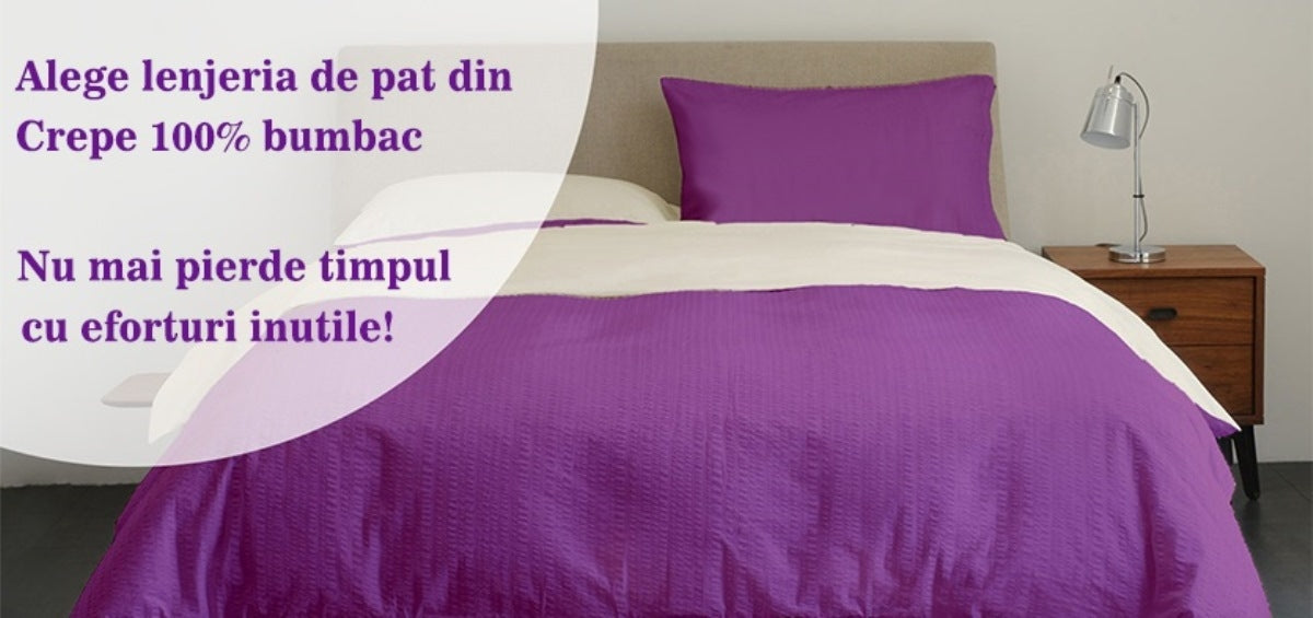 Lenjerii de pat creponate