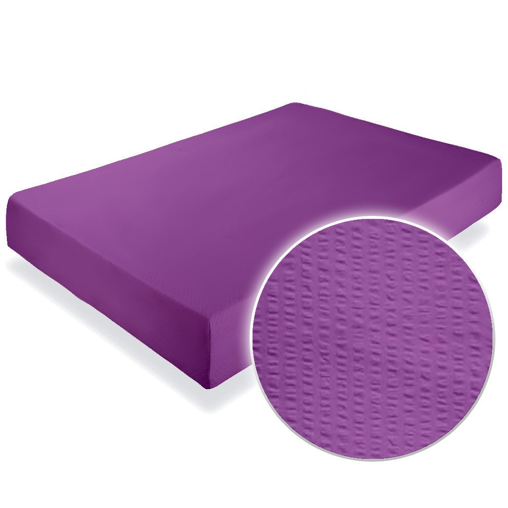 Cearceaf pat cu elastic Crepe Iris Orchid