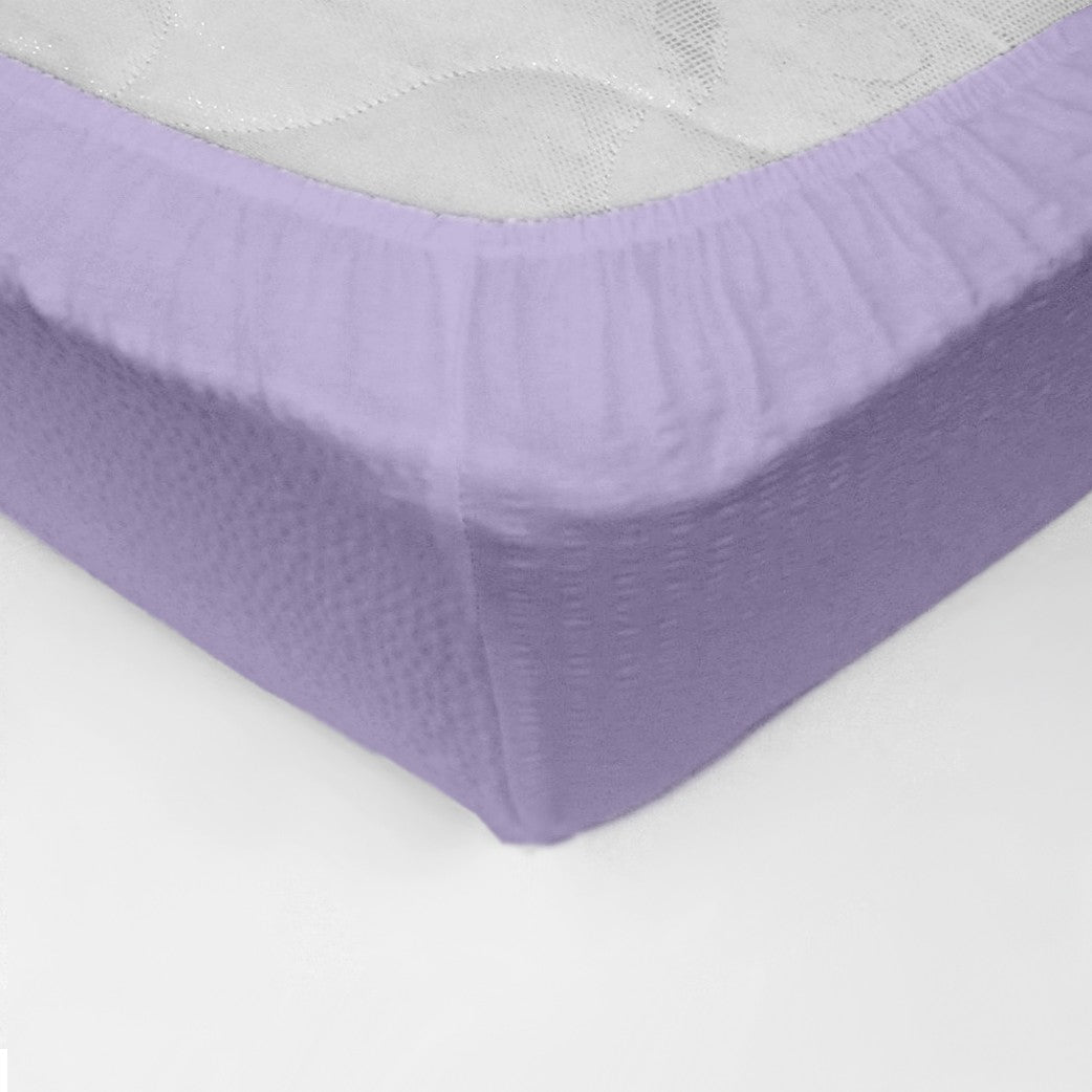 Cearceaf pat cu elastic Crepe Lila
