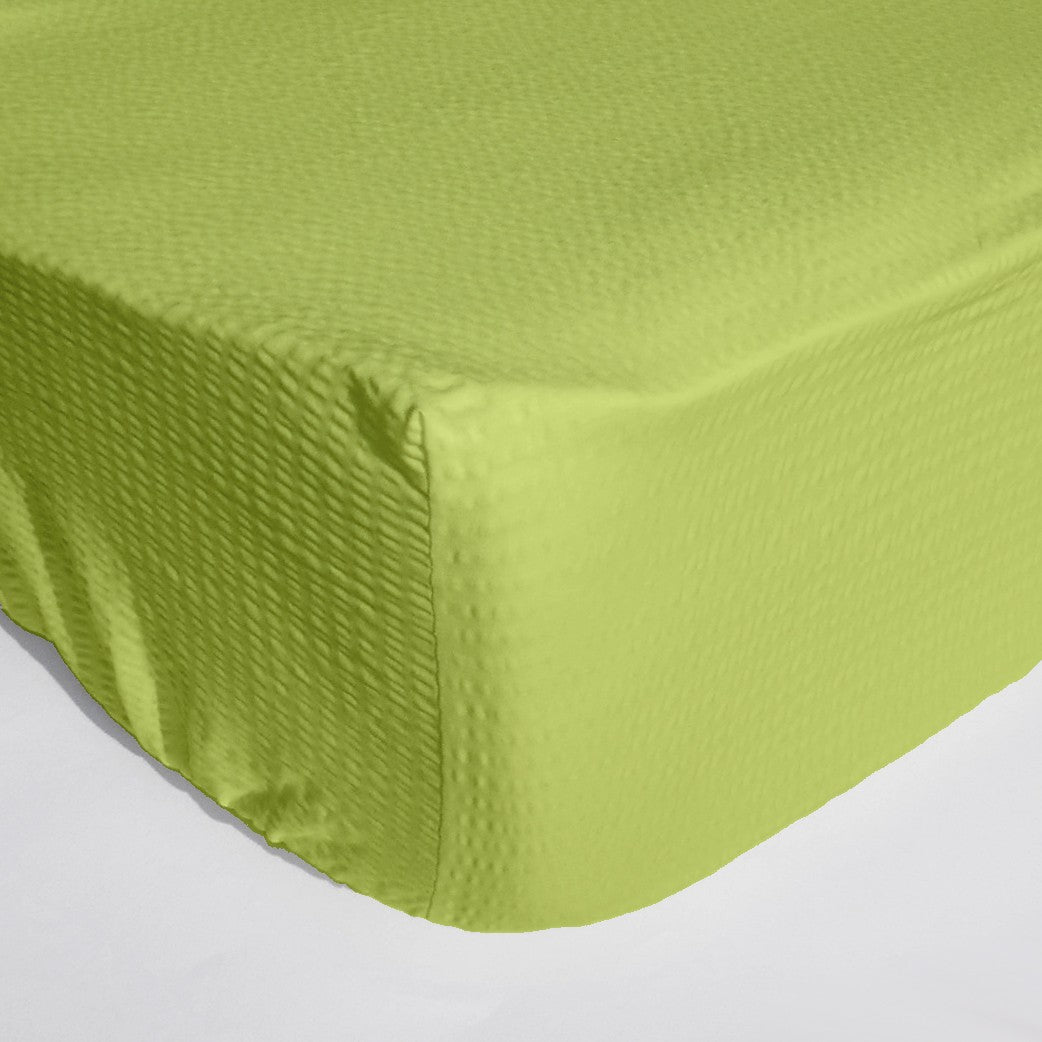 Cearceaf pat cu elastic Crepe Lime