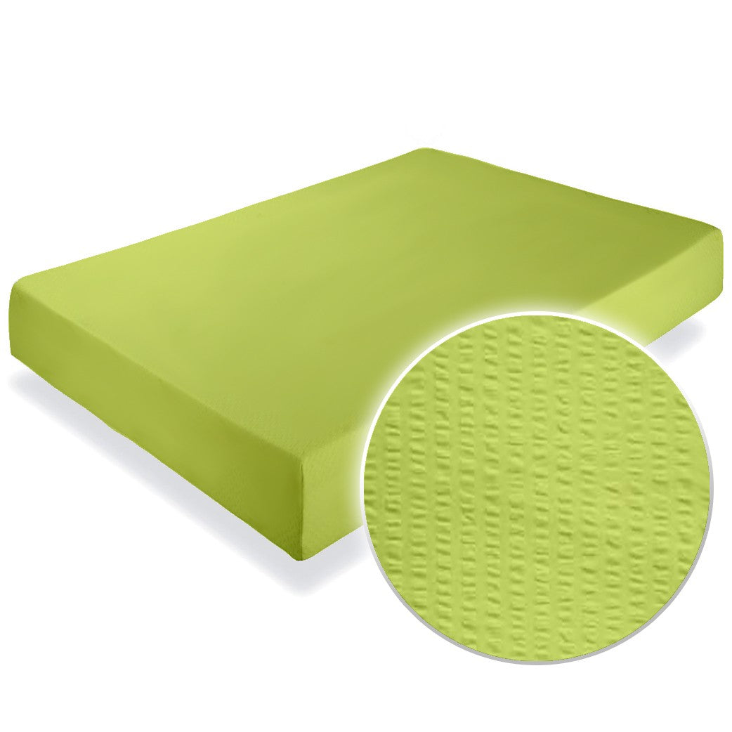 Cearceaf pat cu elastic Crepe Lime