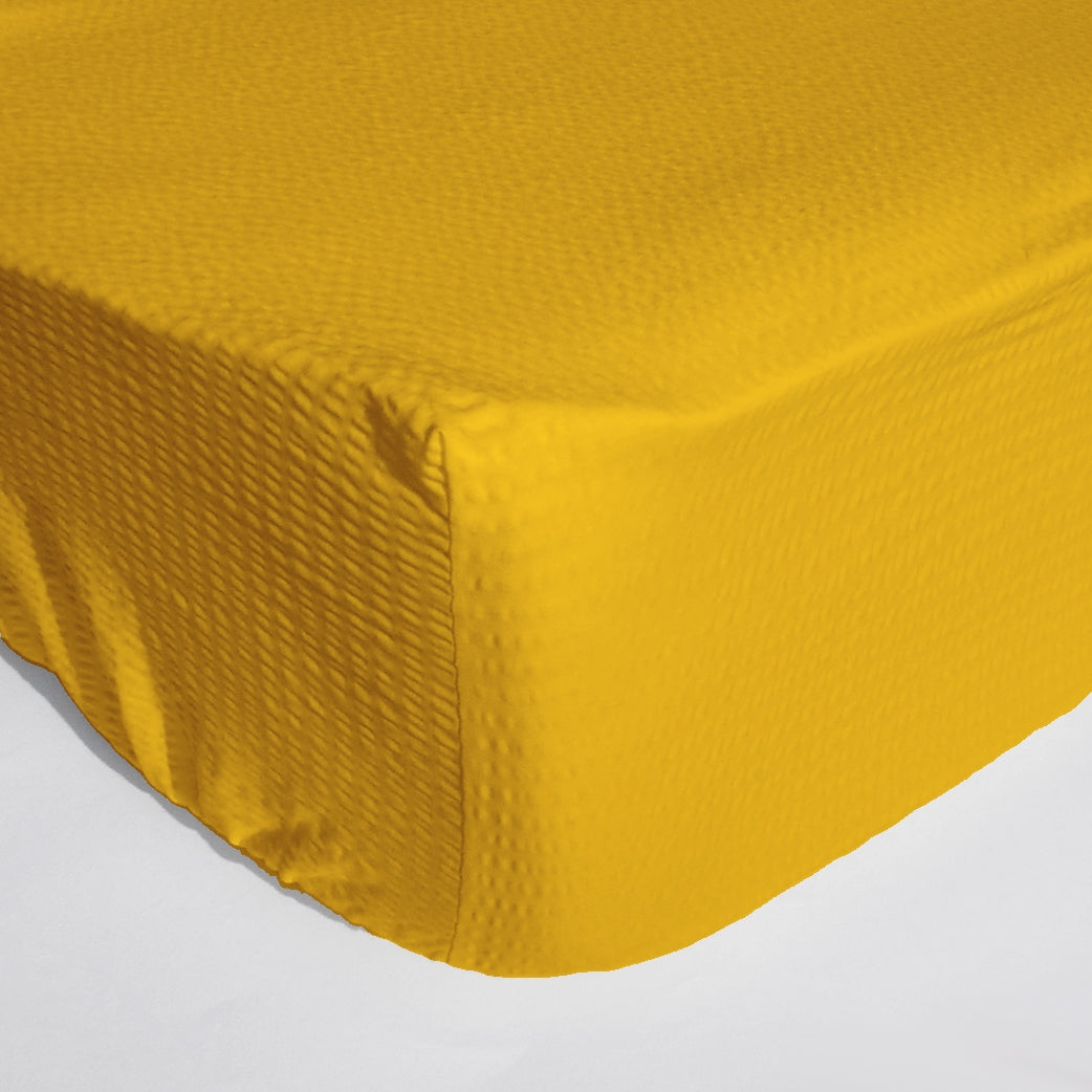 Cearceaf pat cu elastic Crepe Lemon Chrome