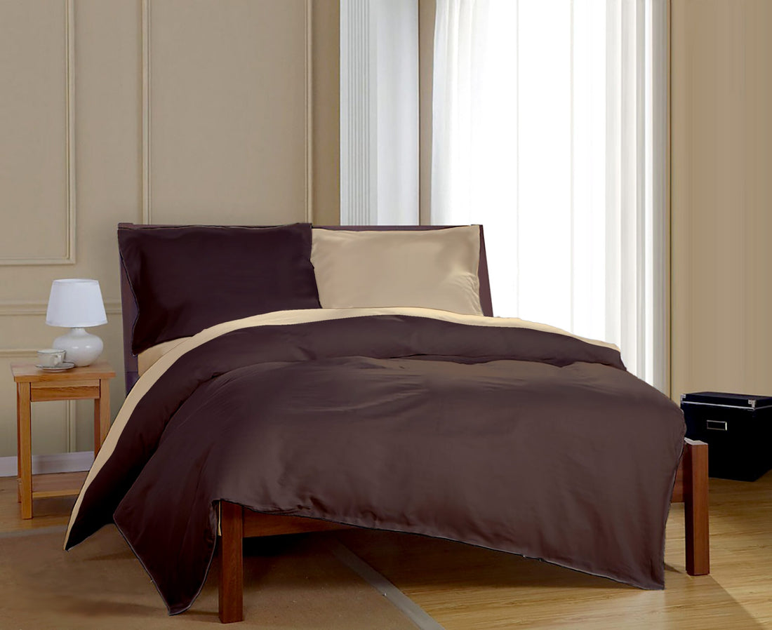 Lenjerie pat Renforce Moka & Honey Peach