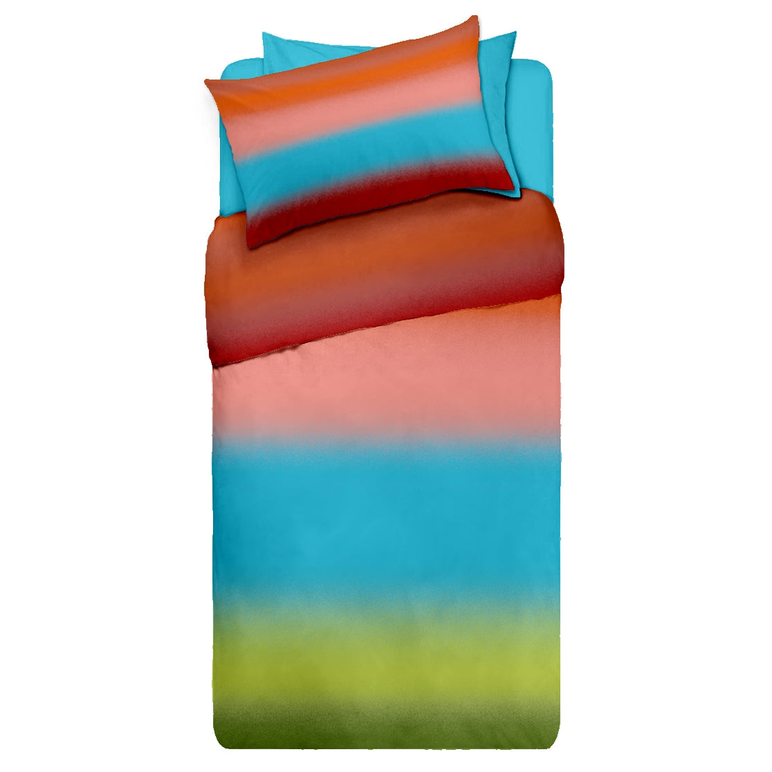 Lenjerie pat Renforce desen BOREAL V1+unicolor