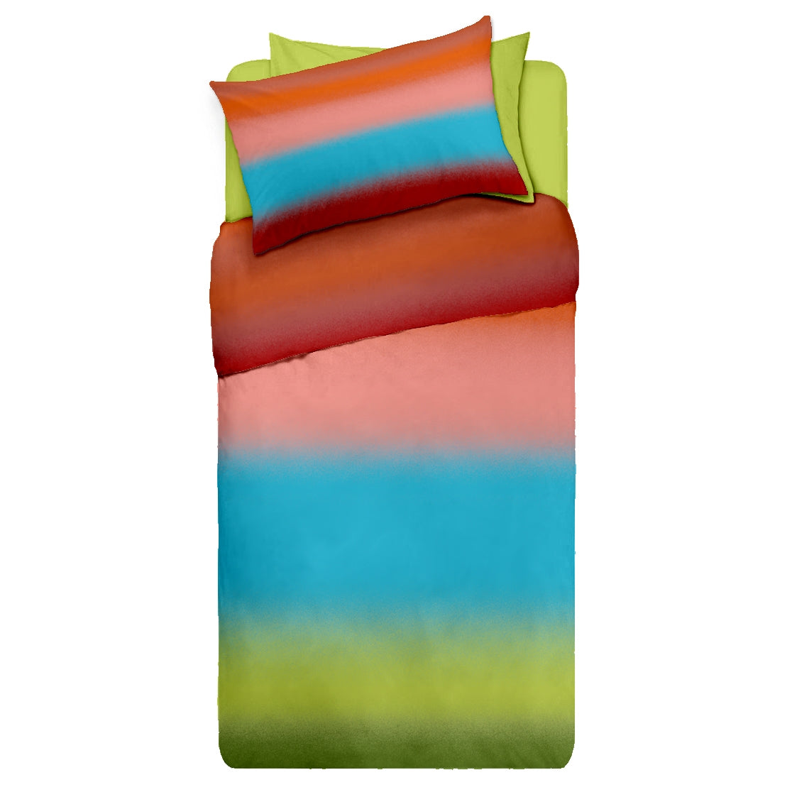 Lenjerie pat Renforce desen BOREAL V1+unicolor