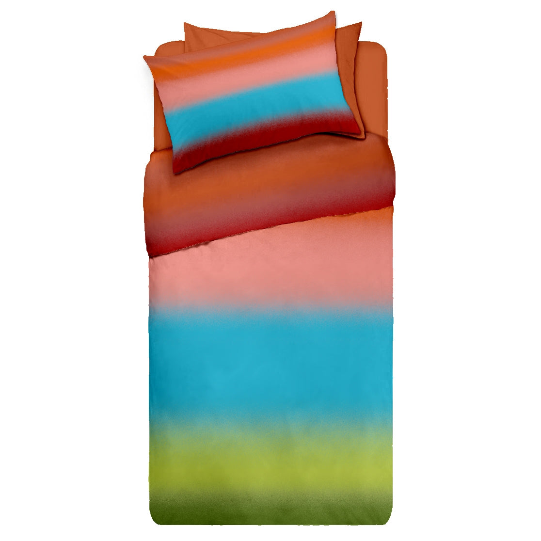 Lenjerie pat Renforce desen BOREAL V1+unicolor