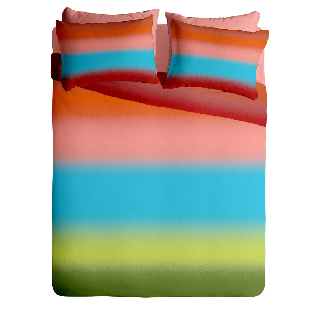 Lenjerie pat Renforce desen BOREAL V1+unicolor