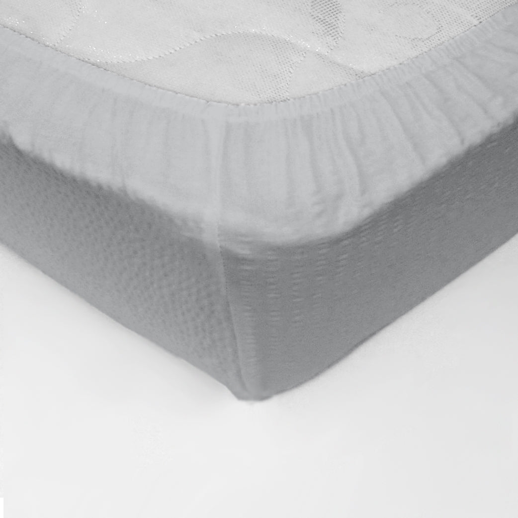 Cearceaf pat cu elastic Crepe Grey
