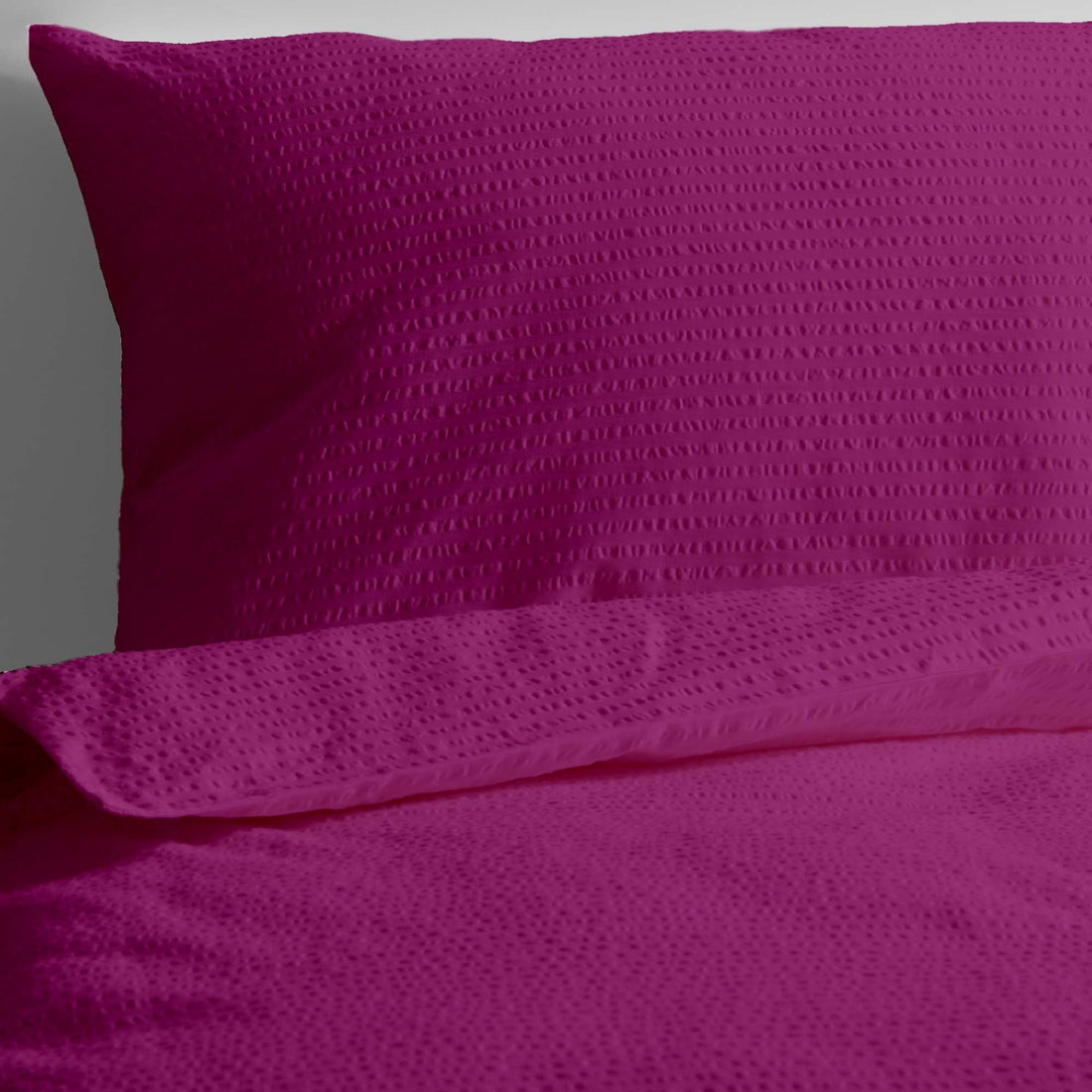 Lenjerie pat Crepe uni Fuchsia