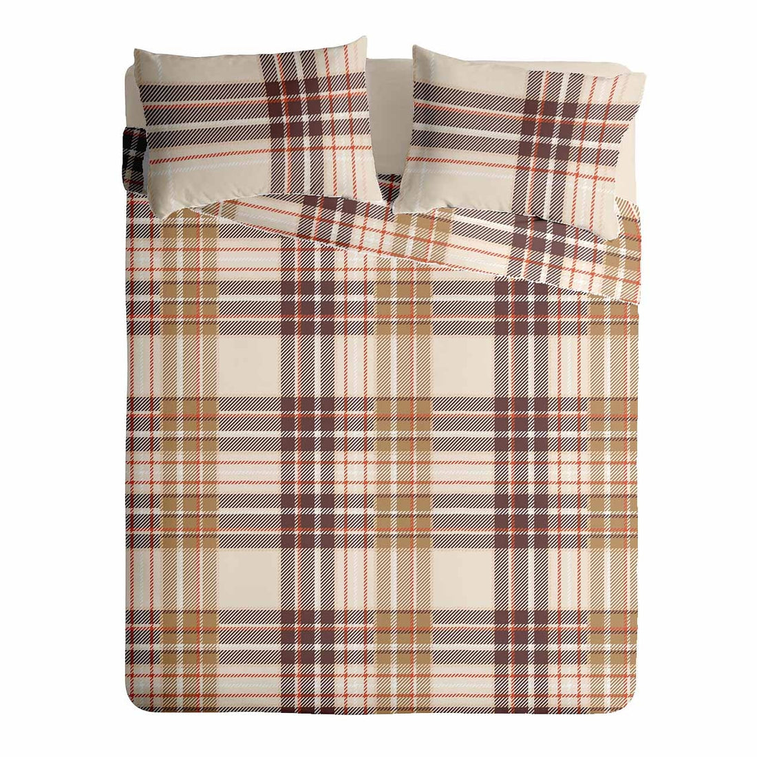 Lenjerie pat Renforce 100% bumbac, desen PLAID V1
