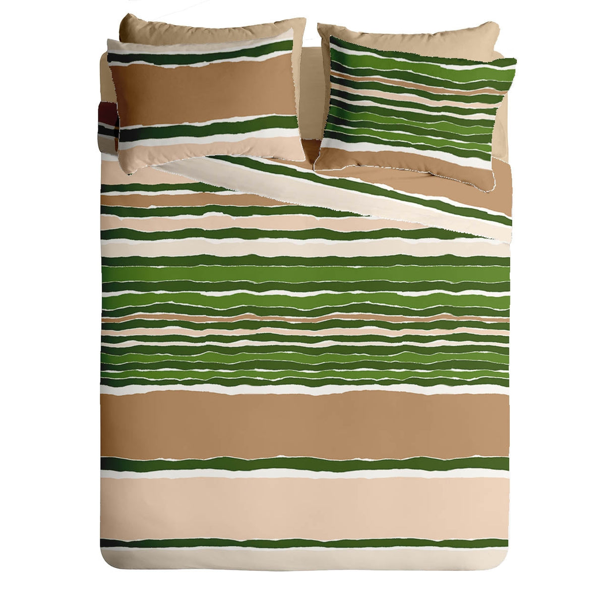 Lenjerie pat 100% bumbac Creponat, desen VIBE V1, cod CIU