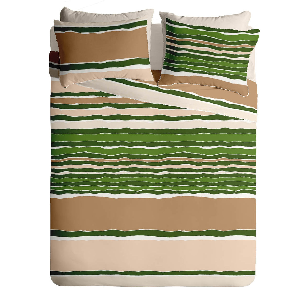 Lenjerie pat 100% bumbac Creponat, desen VIBE V1, cod CIU