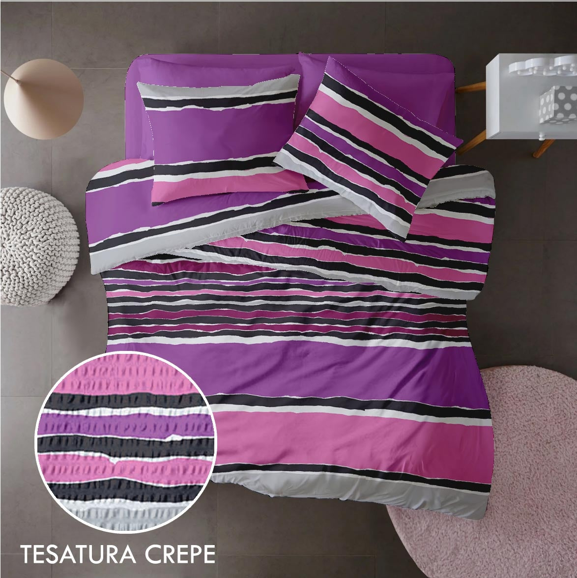 Pilota matlasata Crepe desen Vibe V3