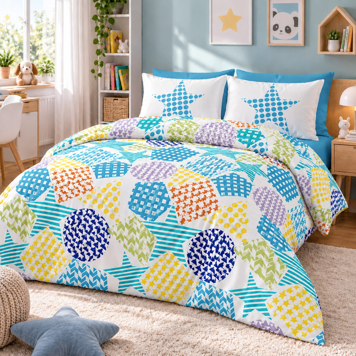 Biancheria da letto Renforce 100% cotone, fantasia PLAYGROUND V2, codice RIU